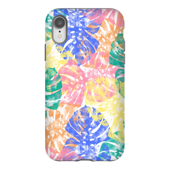 iPhone Xr StrongFit Monstera Colorfull by Rui Faria