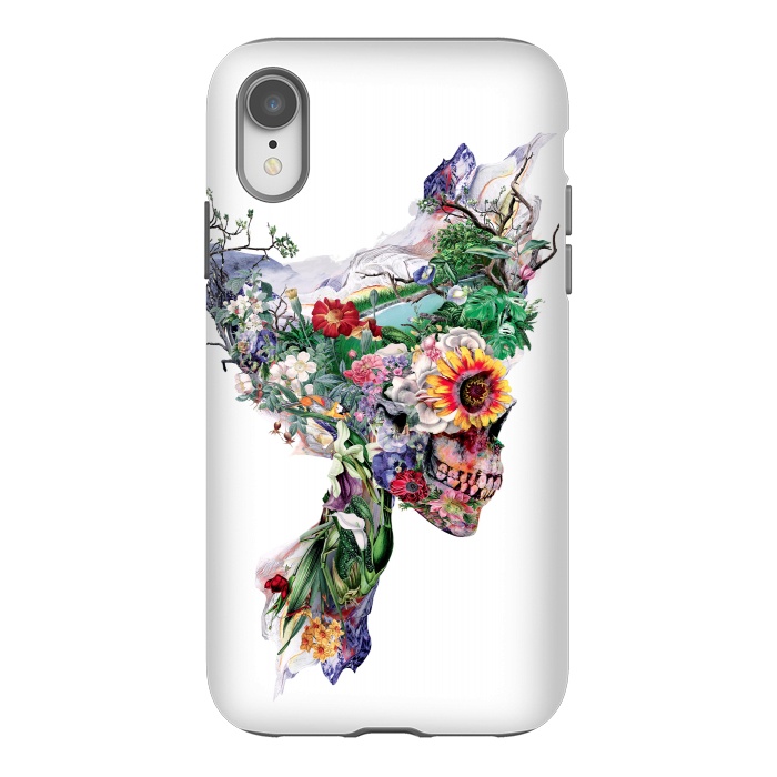 iPhone Xr StrongFit Nature Skull II by Riza Peker