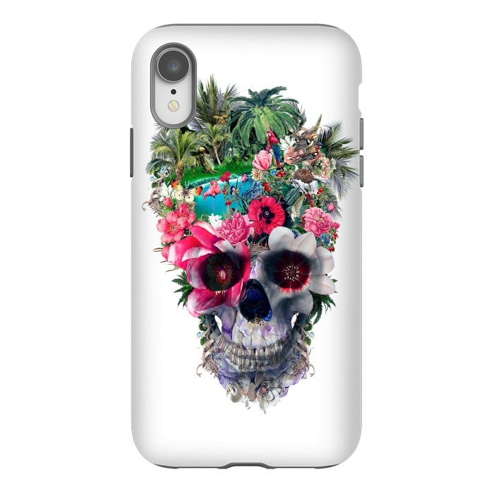 iPhone Xr StrongFit Summer Skull III by Riza Peker