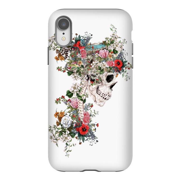iPhone Xr StrongFit Skull Queen by Riza Peker