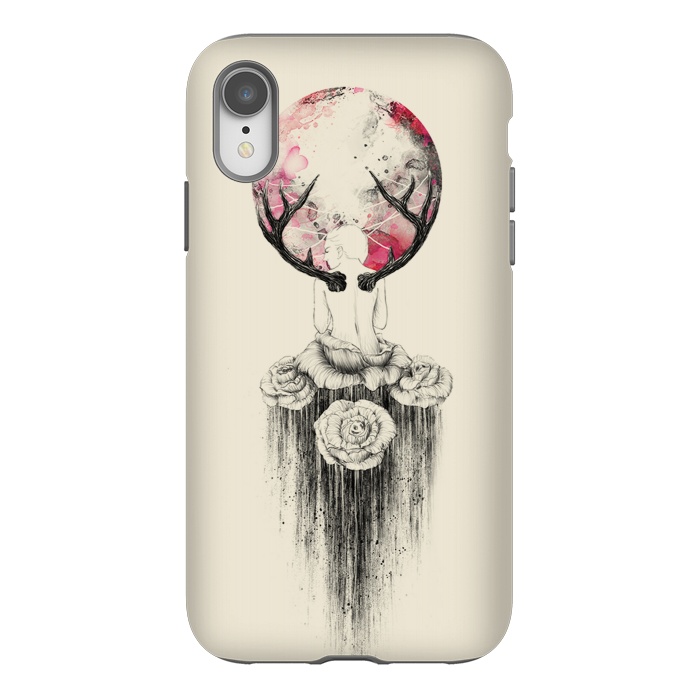 iPhone Xr StrongFit Moon Goddess  by Alwin Aves