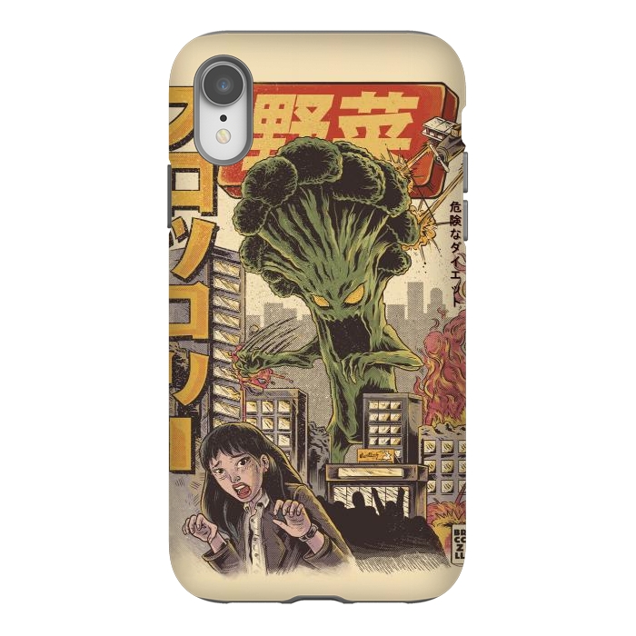iPhone Xr StrongFit THE BROCCOZILLA by Ilustrata