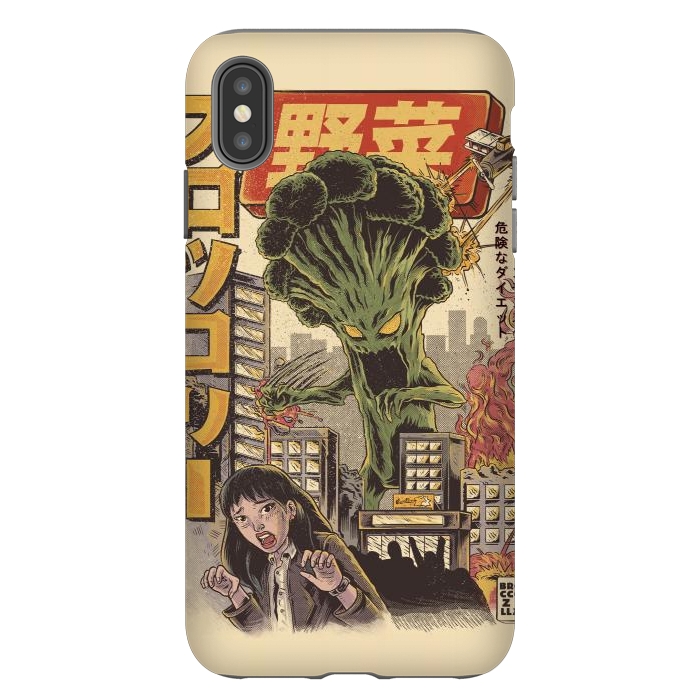 iPhone Xs Max StrongFit THE BROCCOZILLA by Ilustrata