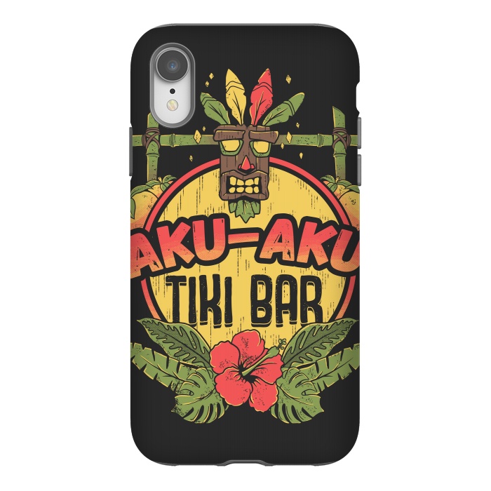 iPhone Xr StrongFit Aku Aku - Tiki Bar by Ilustrata