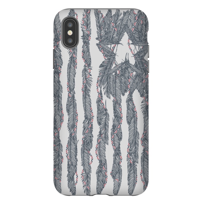 iPhone Xs Max StrongFit America Feather Flag by Sitchko
