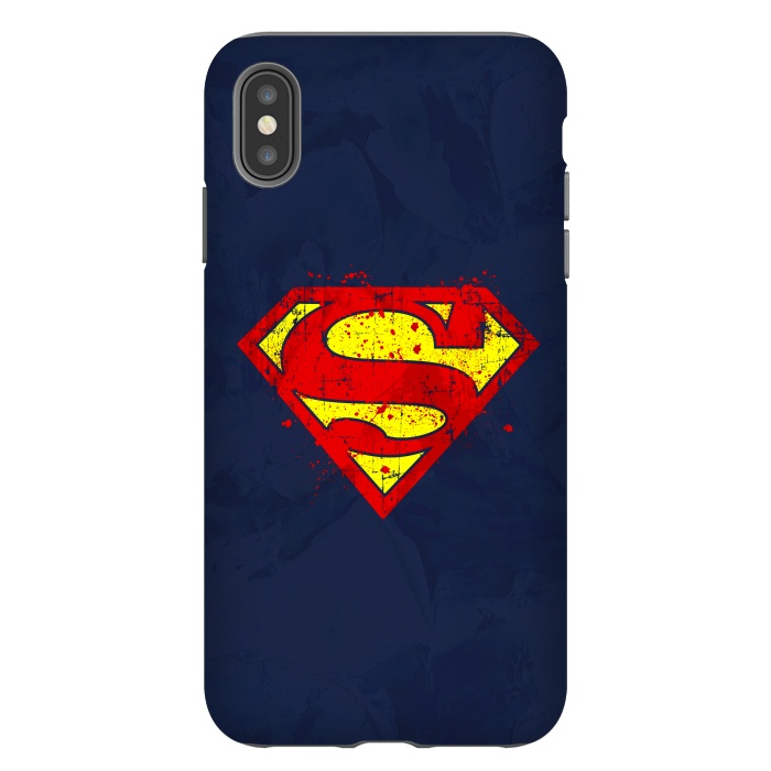 iPhone Xs Max StrongFit Super Man's Splash by Sitchko