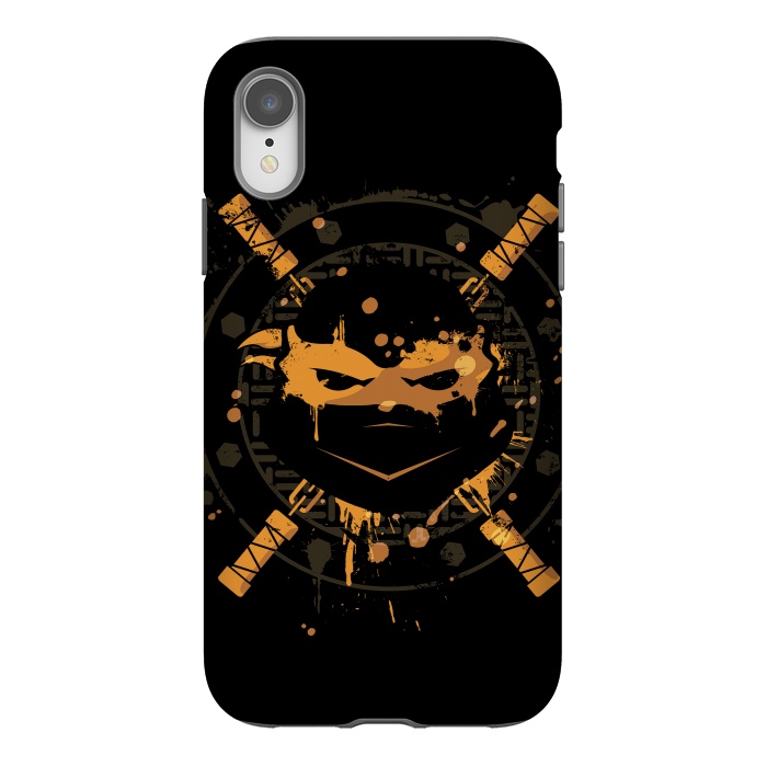 iPhone Xr StrongFit Michelangelo Turtle by Sitchko