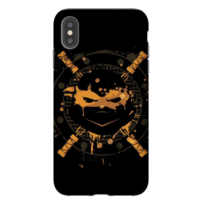 iPhone Xs Max StrongFit Michelangelo Turtle by Sitchko