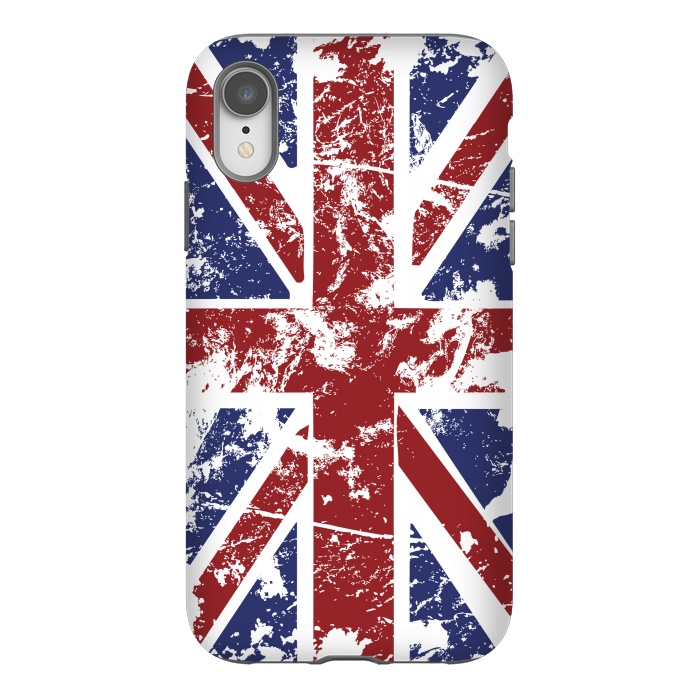 iPhone Xr StrongFit Grunge UK Flag  by Sitchko