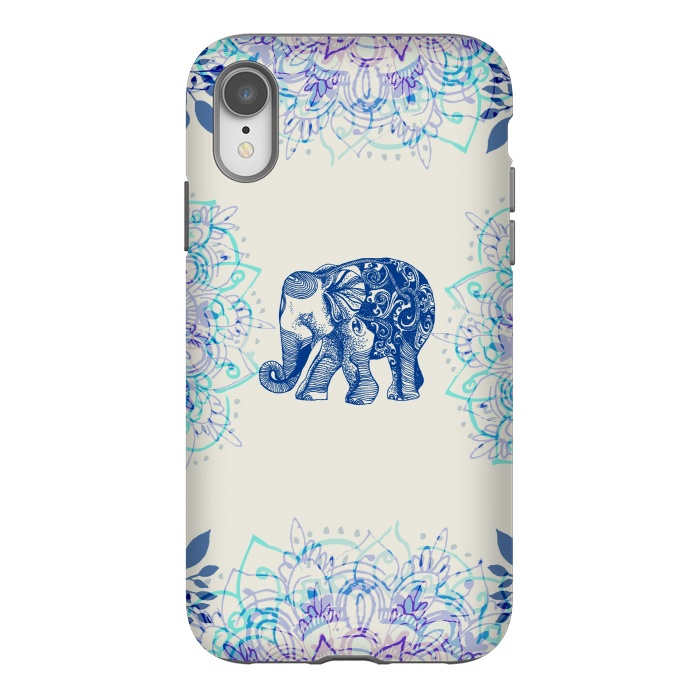 iPhone Xr StrongFit Pretty Little Elephant  by Rose Halsey
