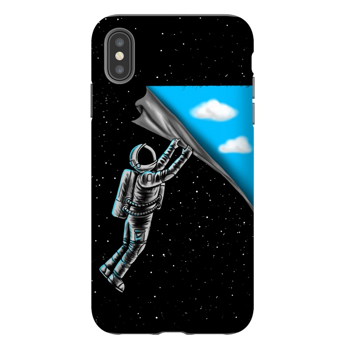 iPhone Xs Max StrongFit Astronaut open the sky by Coffee Man