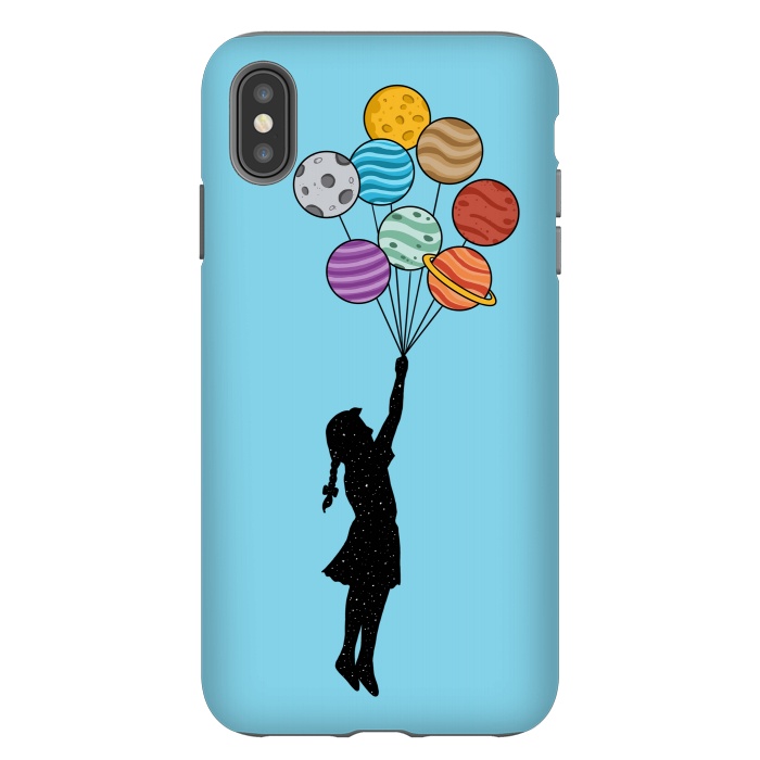 iPhone Xs Max StrongFit Planets Balloons 2 by Coffee Man
