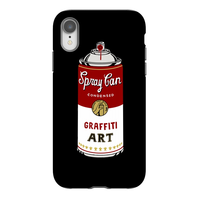 iPhone Xr StrongFit Graffiti Can by Coffee Man