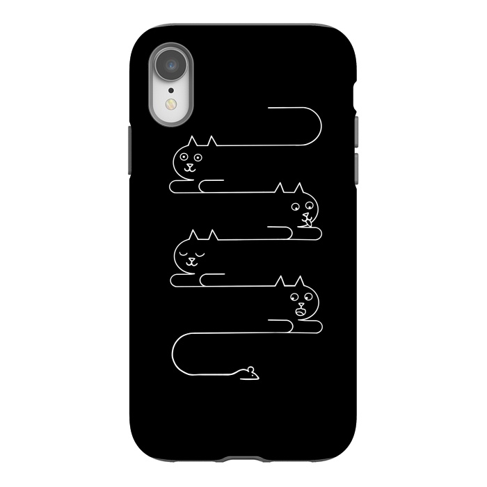 iPhone Xr StrongFit Cats Line by Coffee Man