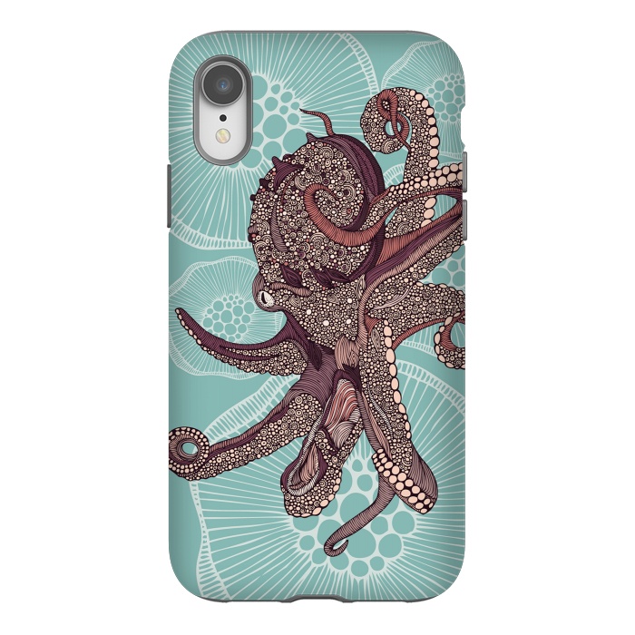 iPhone Xr StrongFit Octopus by Valentina Harper