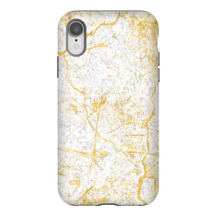 iPhone Xr StrongFit Golden Marble by Martina