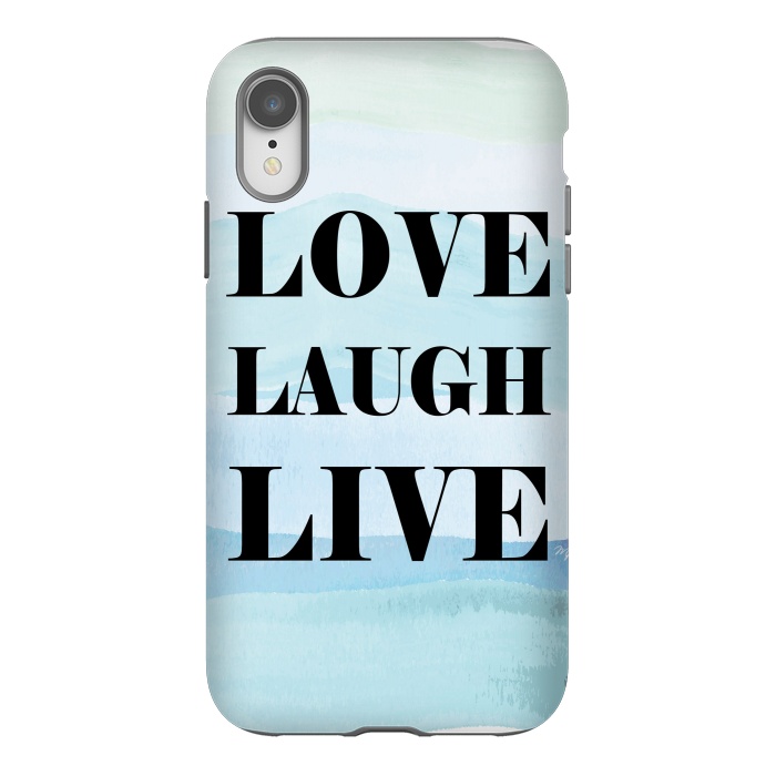 iPhone Xr StrongFit Love Laugh Live by Martina
