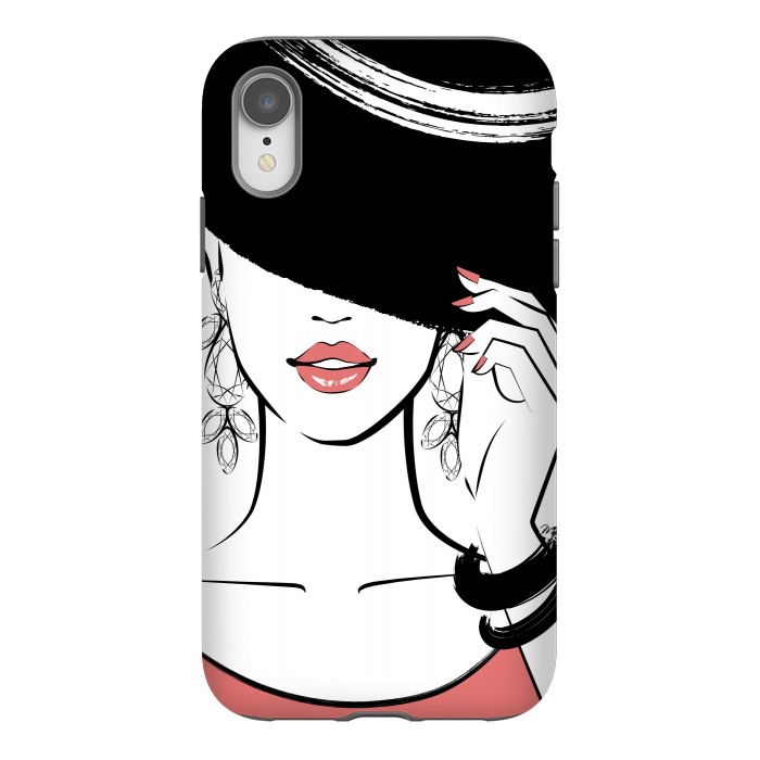 iPhone Xr StrongFit Girl in a Hat by Martina
