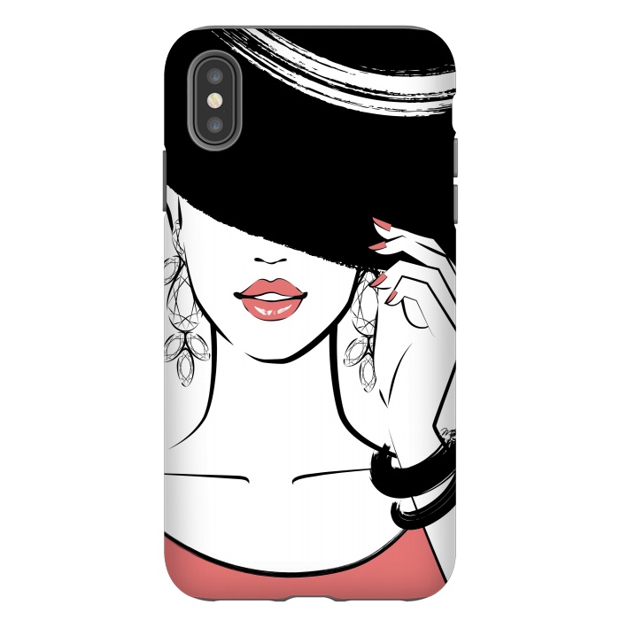 iPhone Xs Max StrongFit Girl in a Hat by Martina