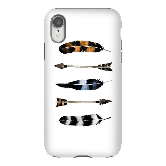 iPhone Xr StrongFit Flint & Feathers by Amaya Brydon