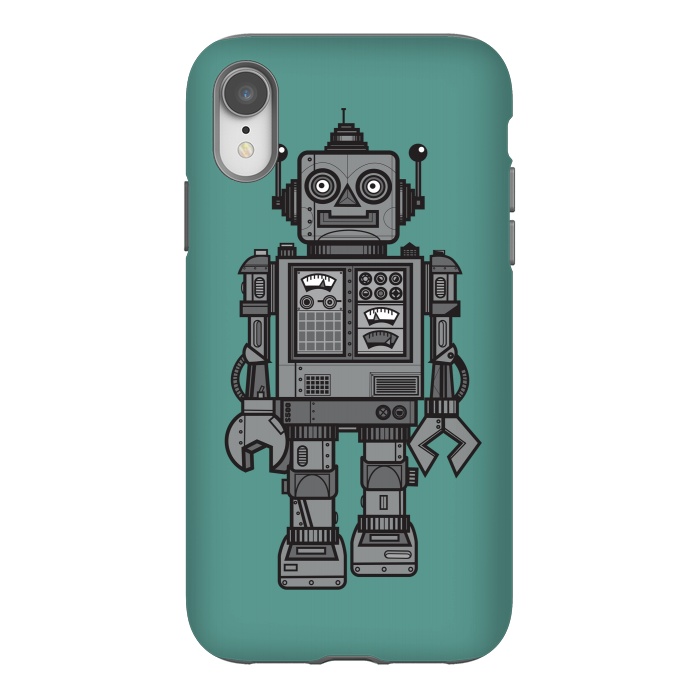 iPhone Xr StrongFit A Vintage Robot Friend by Wotto