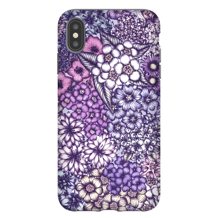 iPhone Xs Max StrongFit Faded Blossoms by ECMazur 