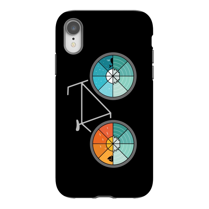 iPhone Xr StrongFit Bicycle Landscape by Coffee Man