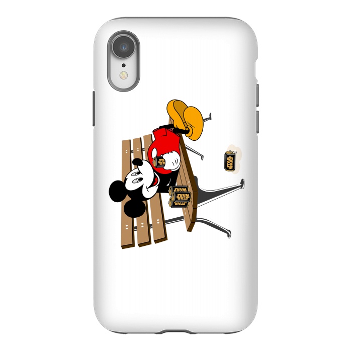 iPhone Xr StrongFit Mickey Mouse Drinking Star Wars Beer by Alisterny