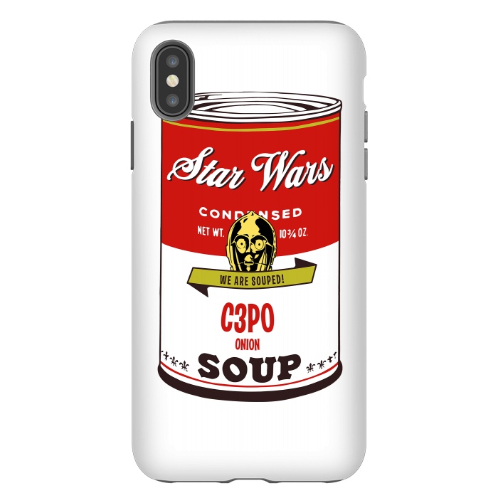 iPhone Xs Max StrongFit Star Wars Campbells Soup C3PO by Alisterny