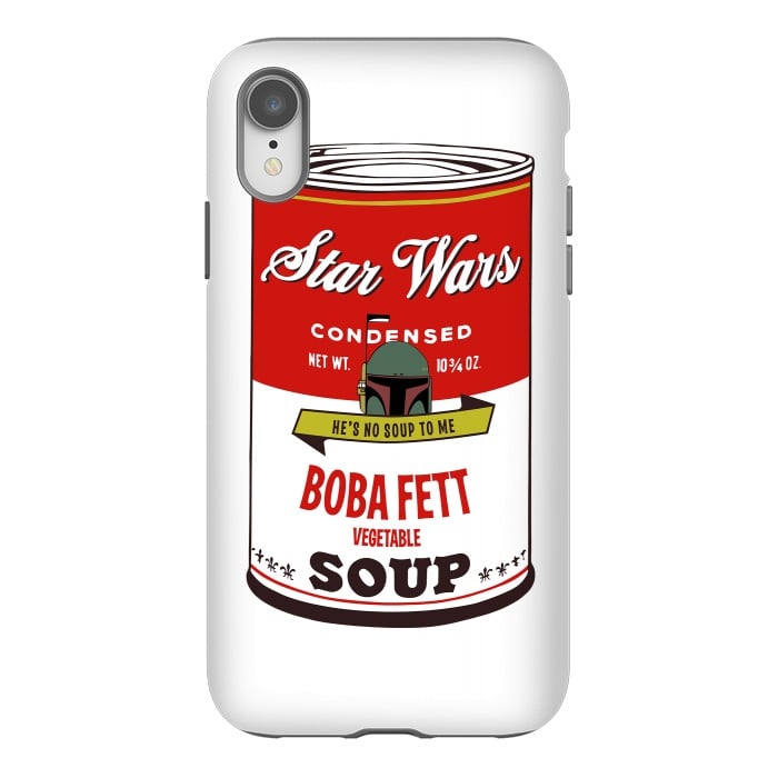 iPhone Xr StrongFit Star Wars Campbells Soup Boba Fett by Alisterny