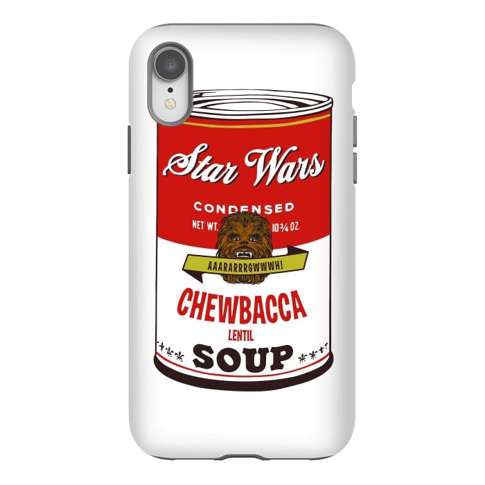 iPhone Xr StrongFit Star Wars Campbells Soup Chewbacca by Alisterny