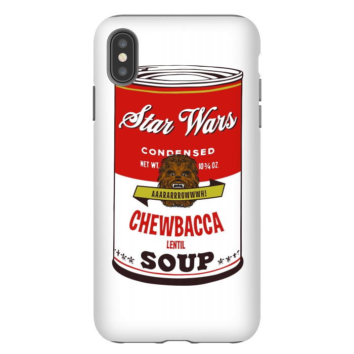 iPhone Xs Max StrongFit Star Wars Campbells Soup Chewbacca by Alisterny