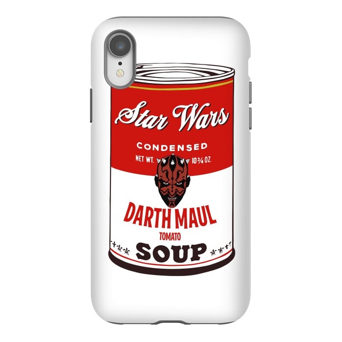 iPhone Xr StrongFit Star Wars Campbells Soup Darth Maul by Alisterny