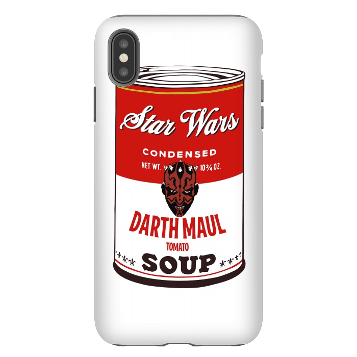 iPhone Xs Max StrongFit Star Wars Campbells Soup Darth Maul by Alisterny