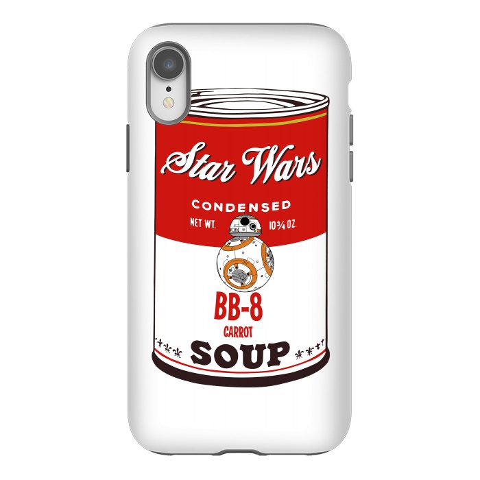 iPhone Xr StrongFit Star Wars Campbells Soup BB-8 by Alisterny