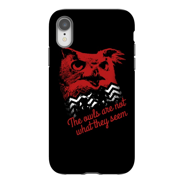 iPhone Xr StrongFit Twin Peaks The Owls Are Not What They Seem by Alisterny