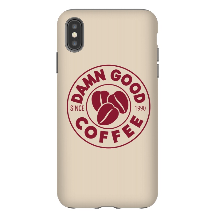 iPhone Xs Max StrongFit Twin Peaks Damn Good Coffee Costa by Alisterny