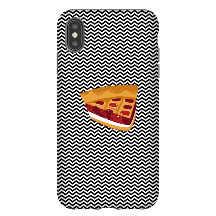 iPhone Xs Max StrongFit Twin Peaks Black Lodge Pie by Alisterny