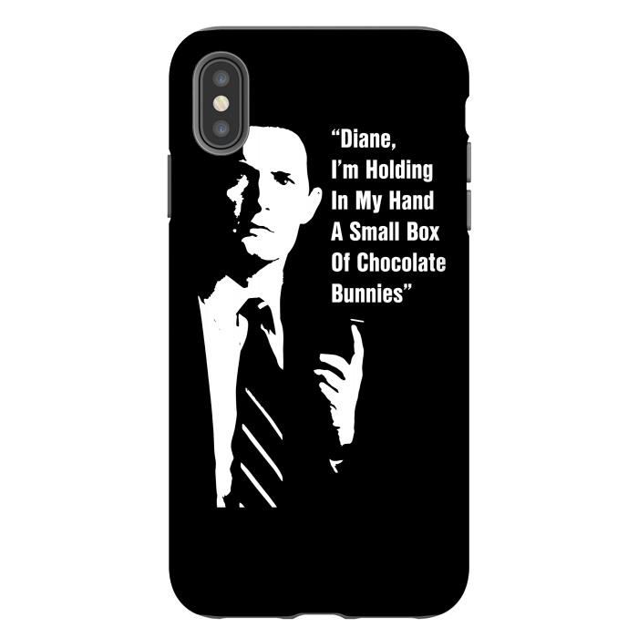 iPhone Xs Max StrongFit Twin Peaks Diane Chocolate Bunnies by Alisterny
