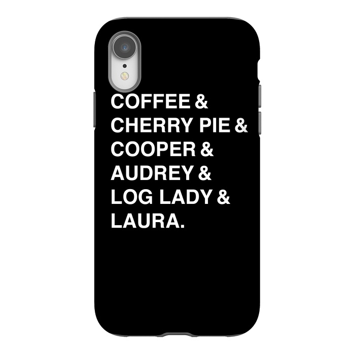iPhone Xr StrongFit Twin Peaks Coffee & Cherry  by Alisterny
