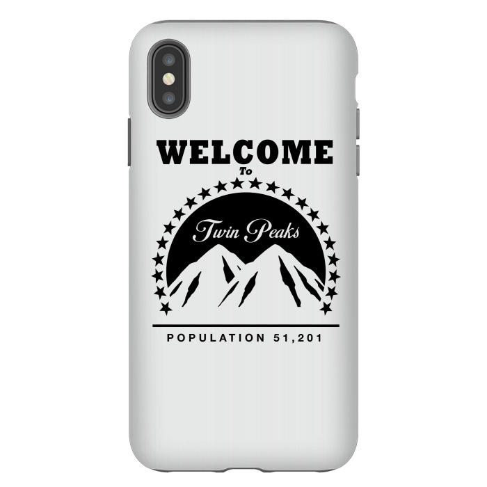 iPhone Xs Max StrongFit Twin Peaks Paramount Logo by Alisterny
