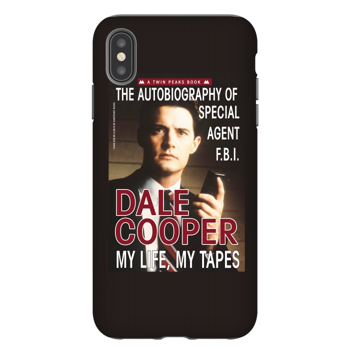 iPhone Xs Max StrongFit Twin Peaks Dale Cooper Book by Alisterny