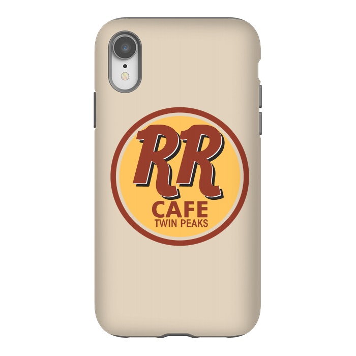 iPhone Xr StrongFit Twin Peaks RR Cafe by Alisterny