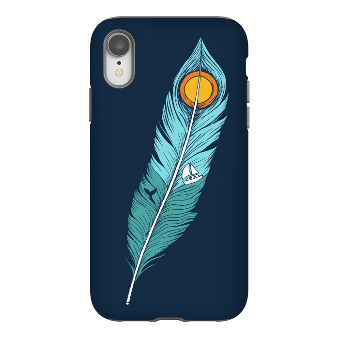 iPhone Xr StrongFit Feather Landscape by Coffee Man