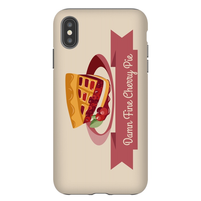 iPhone Xs Max StrongFit Twin Peaks Cherry Pie by Alisterny