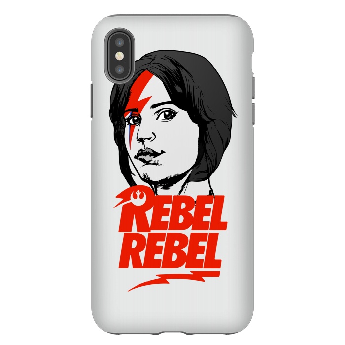 iPhone Xs Max StrongFit Rebel Rebel Jyn Erso David Bowie Star Wars Rogue One  by Alisterny
