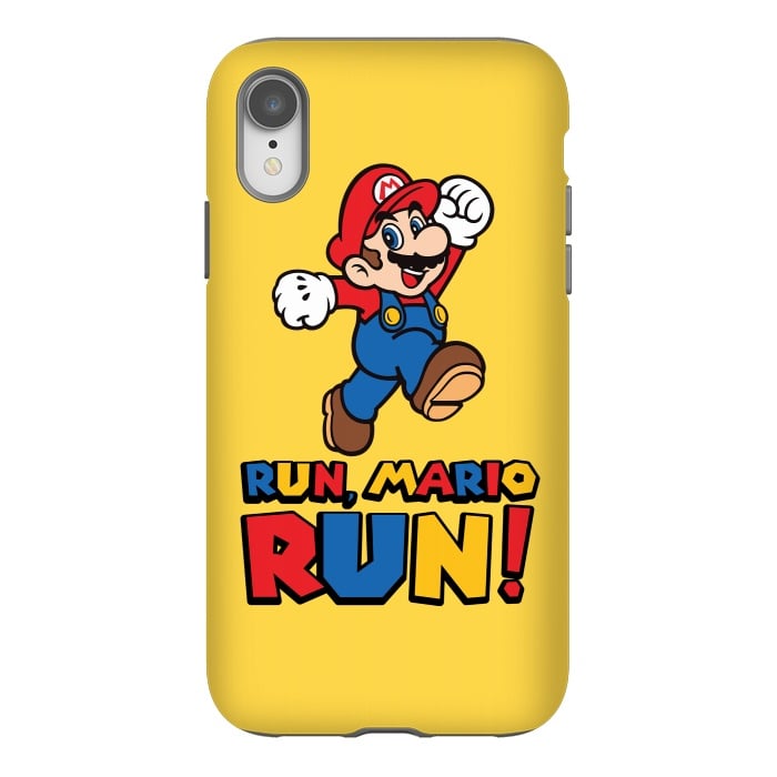iPhone Xr StrongFit Run, Mario Run by Alisterny