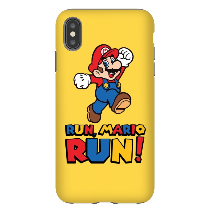 iPhone Xs Max StrongFit Run, Mario Run by Alisterny