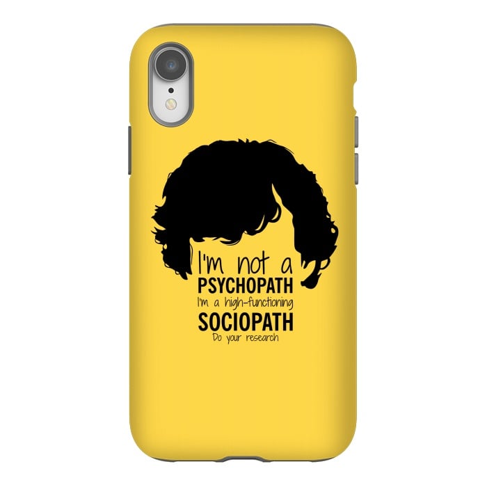iPhone Xr StrongFit Sherlock Holmes High Functioning Sociopath by Alisterny