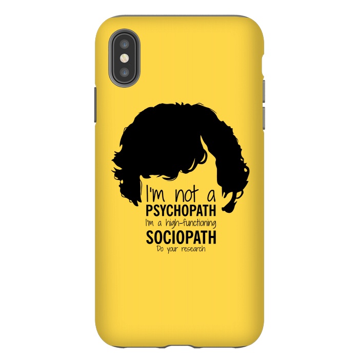 iPhone Xs Max StrongFit Sherlock Holmes High Functioning Sociopath by Alisterny